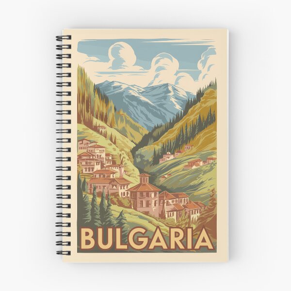 Item preview, Bulgaria Painterly Illustration Travel Art Vintage designed and sold by KrisSidDesigns.