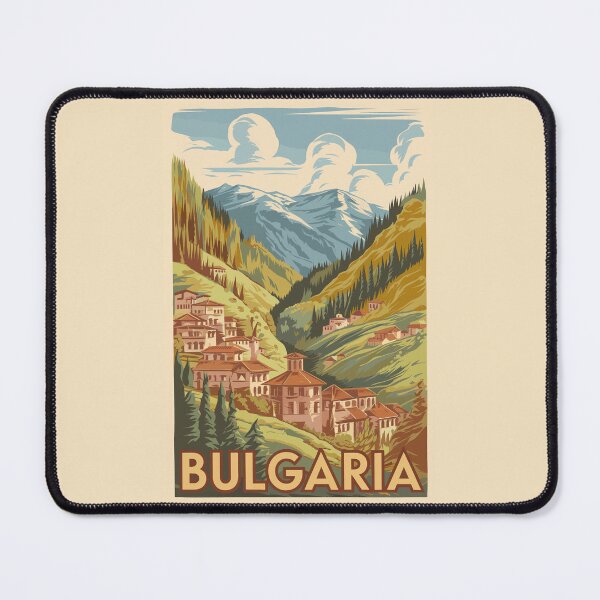 Item preview, Bulgaria Painterly Illustration Travel Art Vintage designed and sold by KrisSidDesigns.