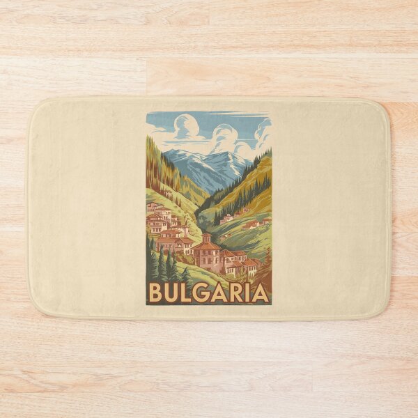 Item preview, Bulgaria Painterly Illustration Travel Art Vintage designed and sold by KrisSidDesigns.