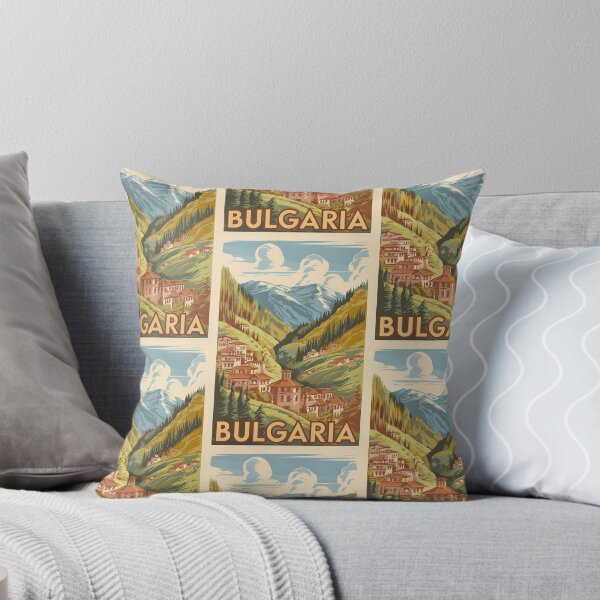 Item preview, Bulgaria Painterly Illustration Travel Art Vintage designed and sold by KrisSidDesigns.