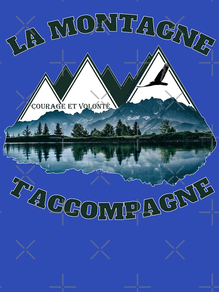 Aperçu 7 sur 7. T-shirt classique avec l'œuvre La vie est une Montagne. créée et vendue par Vinidal.