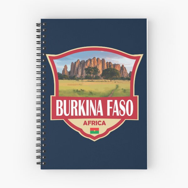 Item preview, Burkina Faso Illustration Retro Badge designed and sold by KrisSidDesigns.