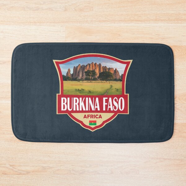 Item preview, Burkina Faso Illustration Retro Badge designed and sold by KrisSidDesigns.