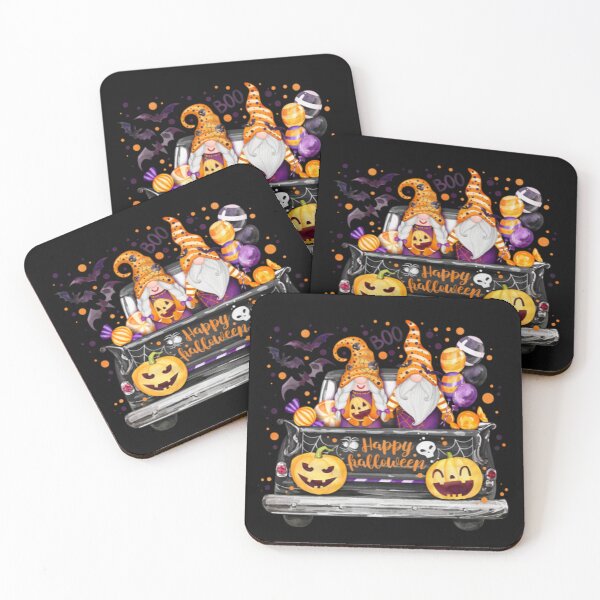 Item preview, Cute Vintage Happy Halloween Gnomes designed and sold by RainnzStickerz.