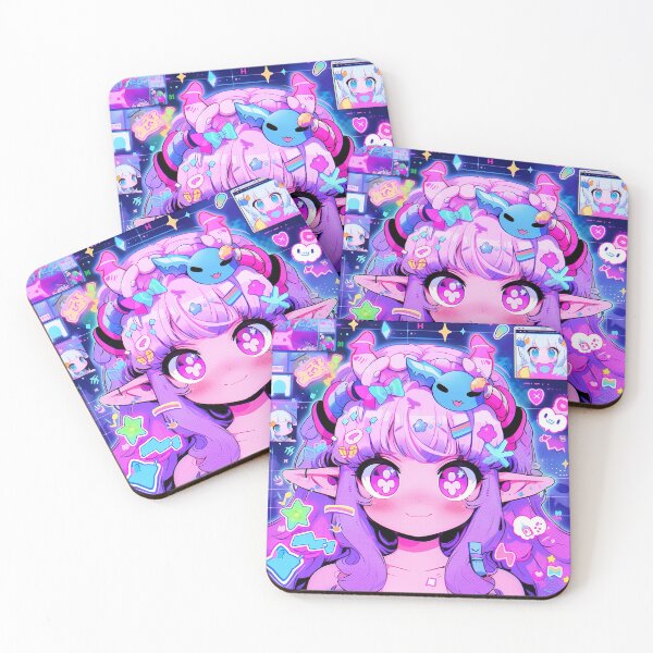 Item preview, Kawaii Cyberpunk Fantasy Anime Girl designed and sold by bubblegoth.