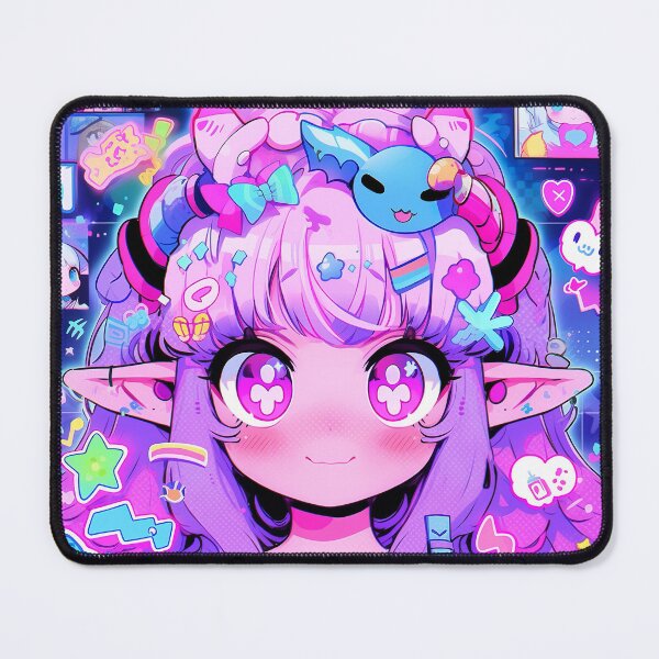 Item preview, Kawaii Cyberpunk Fantasy Anime Girl designed and sold by bubblegoth.