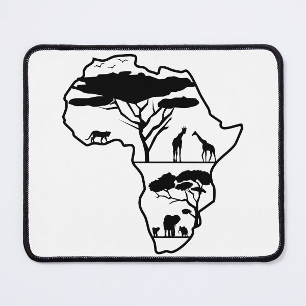 Item preview, Africa Continent African animals silhouette. designed and sold by MagnoliaLake.