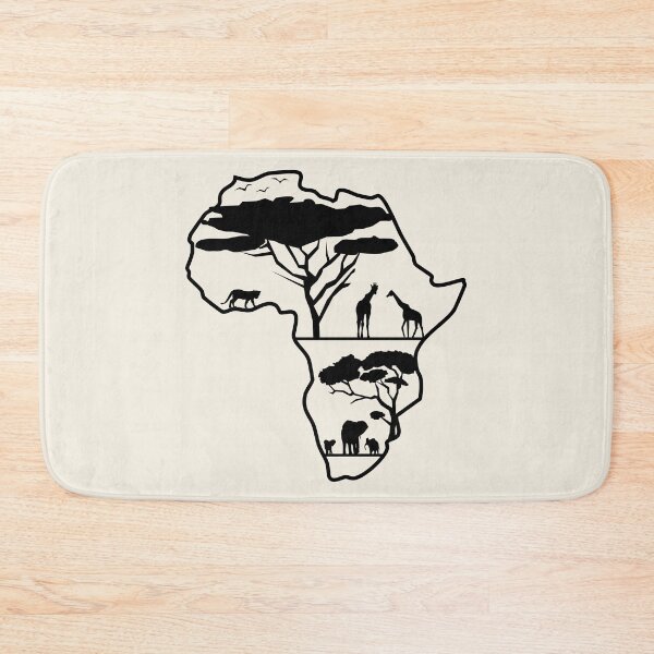 Item preview, Africa Continent African animals silhouette. designed and sold by MagnoliaLake.