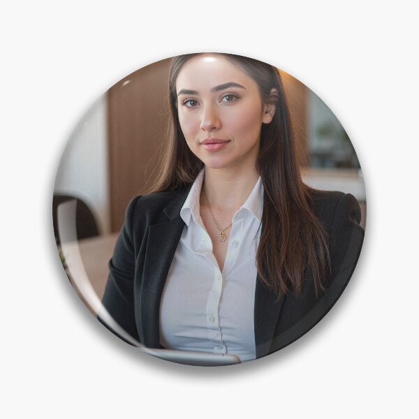 Item preview, Elegant Professional Woman in Modern Office designed and sold by AIGirlsMag.