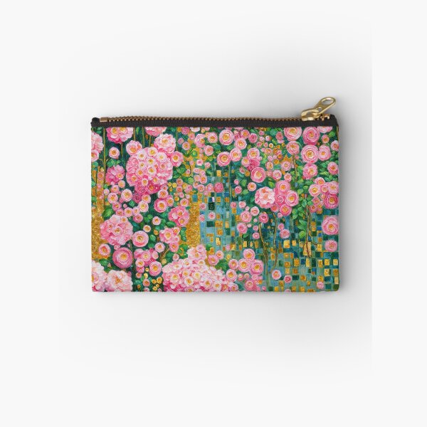 Item preview, Gustav Klimt Pink Flower Garden designed and sold by maniacfitness.