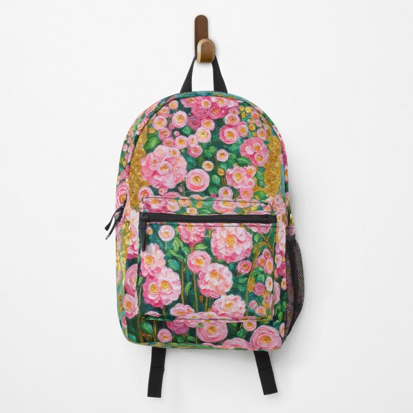 Item preview, Gustav Klimt Pink Flower Garden designed and sold by maniacfitness.