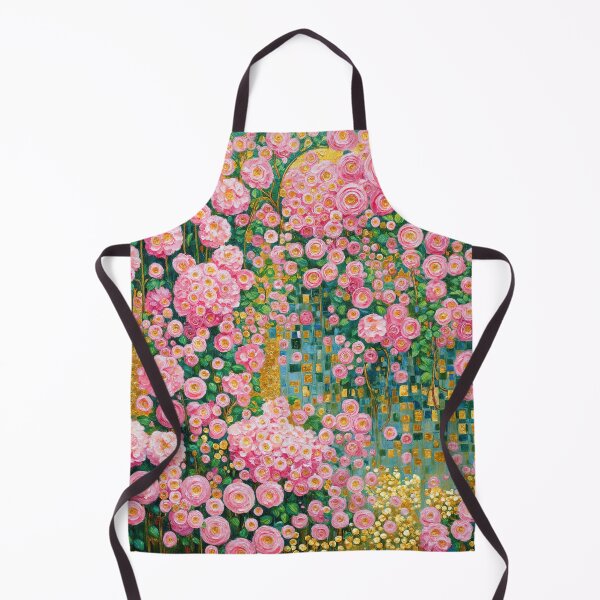 Item preview, Gustav Klimt Pink Flower Garden designed and sold by maniacfitness.