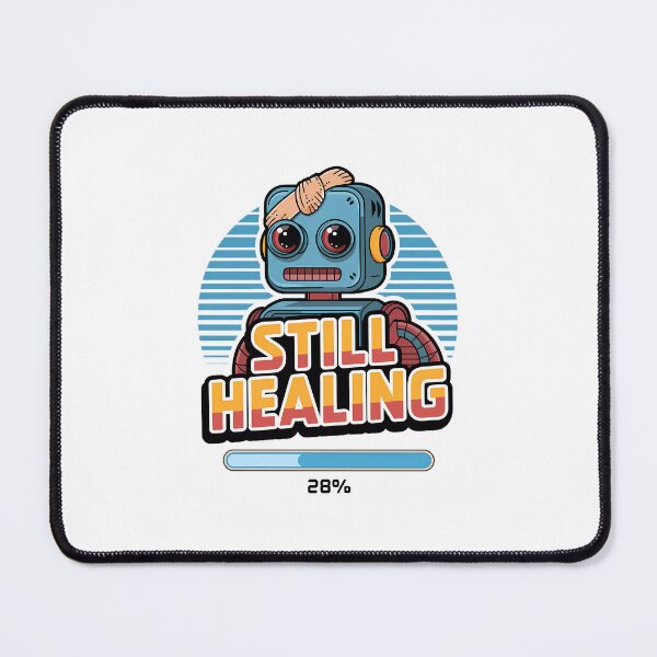 Item preview, Quirky Vintage Robot Design – Sci-Fi, Cyberpunk & Mental Health Art designed and sold by WatermelonPink.