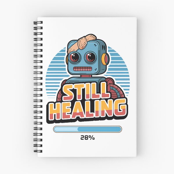 Item preview, Quirky Vintage Robot Design – Sci-Fi, Cyberpunk & Mental Health Art designed and sold by WatermelonPink.