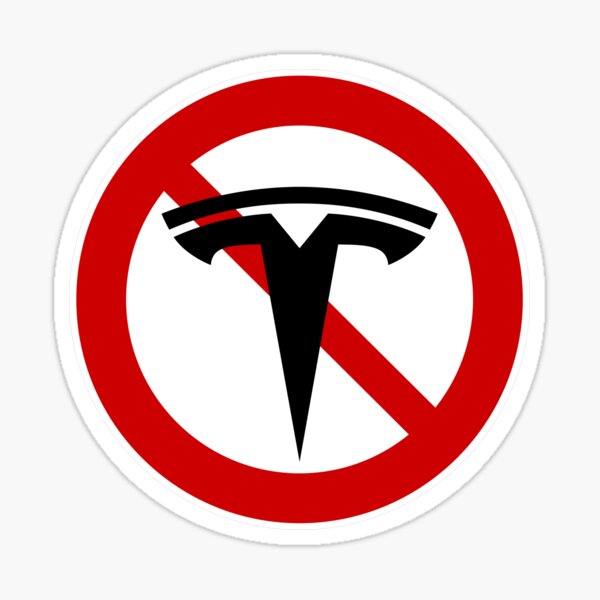 Vista previa del artículo con la obra «Parachoques Tesla, anti Elon, anti Tesla, comprado antes de que Elon se volviera completamente Elon parachoques pegatina», diseñado y vendido por MiaSky Fox.