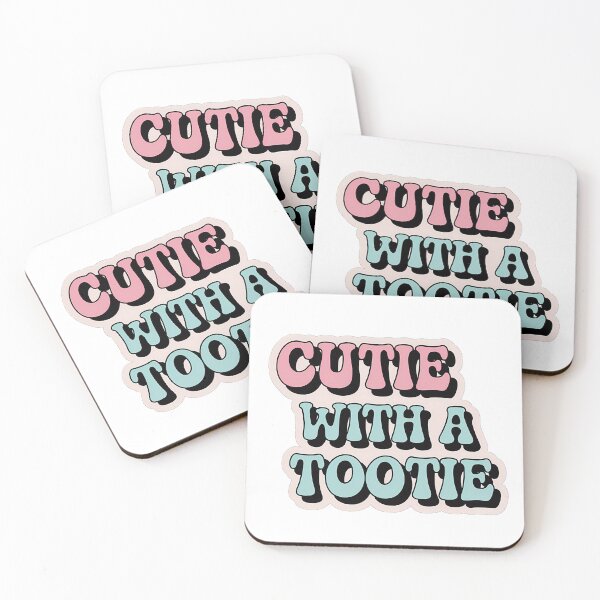 Item preview, Cutie with a Tootie – Funny & Aesthetic Retro Sticker for Playful Vibes designed and sold by WatermelonPink.