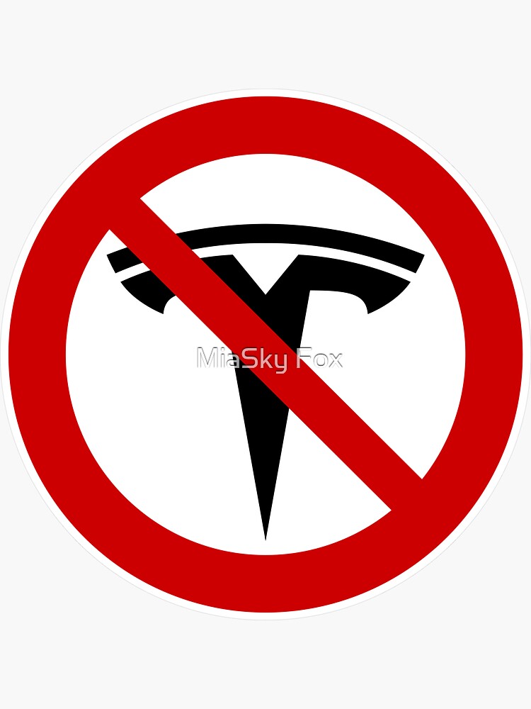 Thumbnail 3 von 3, Sticker, Tesla-Stoßstange, Anti-Elon, Anti-Tesla, gekauft, bevor Elon voll draufging, Elon-Stoßstangenaufkleber designt und verkauft von Wanyuzhao.