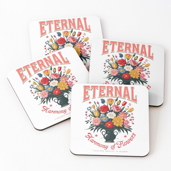 Item preview, Vibrant Floral Bouquet in Black Vase with Bold Typography – Striking Modern Botanical Art designed and sold by Colorful-Garden.