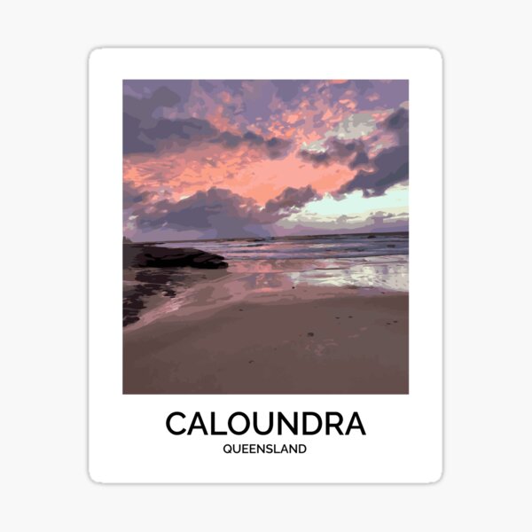 Item preview, Caloundra, Australia - Poster vintage minimalist designed and sold by Wild Essentials.
