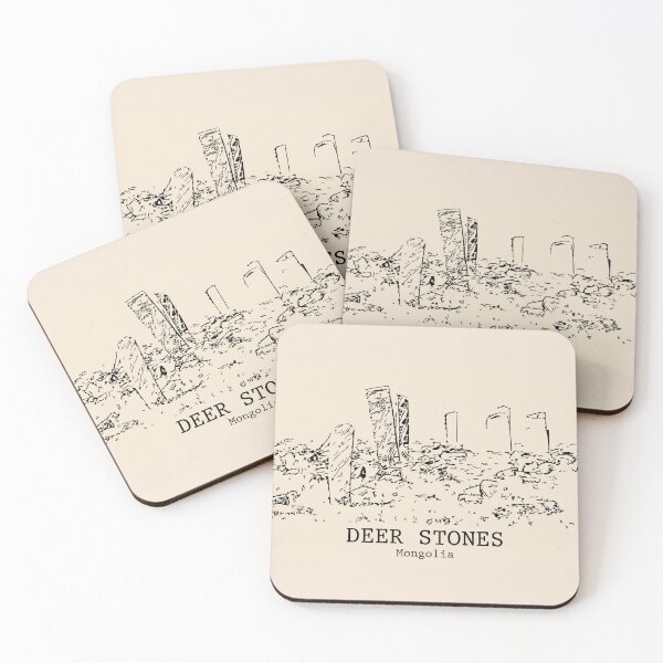 Item preview, Deer Stones - Mongolia designed and sold by Lakeric Cityscapes.