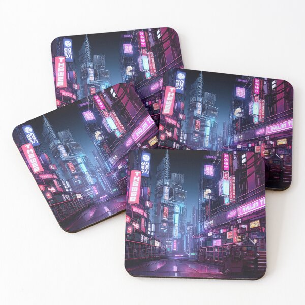 Item preview, Cyberpunk Tokyo Night Street designed and sold by Takeda-art.