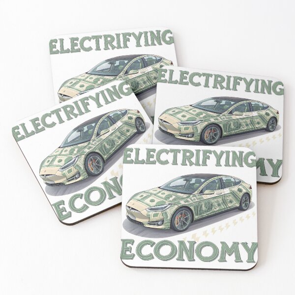 Item preview, Electrifying Economy: Tesla-Inspired EV Wrapped in Dollar Bills - Green Energy Meets Finance Art designed and sold by AnnDesignStudio.