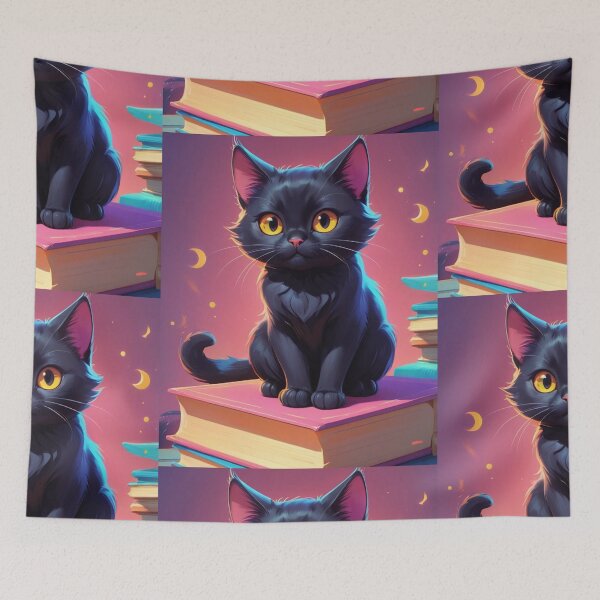 Item preview, Black cat fantasy designed and sold by caperaerik.