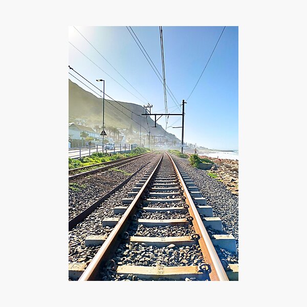 Item preview, Seaside Railroad Tracks designed and sold by Ashley Beckton.