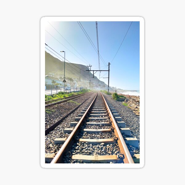 Item preview, Seaside Railroad Tracks designed and sold by Ashley Beckton.