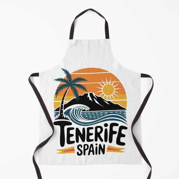 Item preview, Tenerife Spain Vintage Retro Design – Sunset, Waves & Teide designed and sold by pod24.