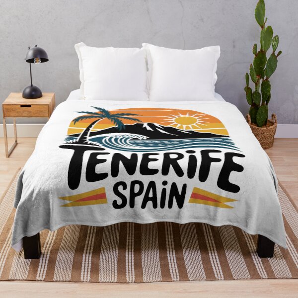 Item preview, Tenerife Spain Vintage Retro Design – Sunset, Waves & Teide designed and sold by pod24.