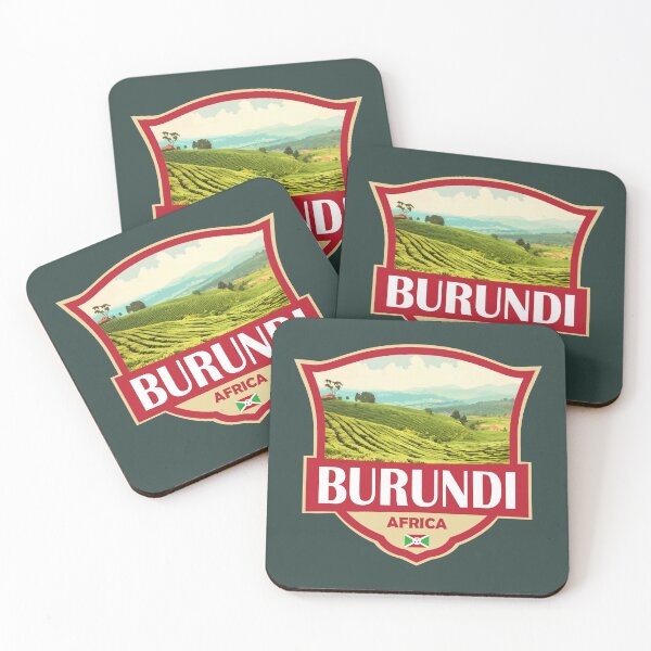 Item preview, Burundi Illustration Retro Badge designed and sold by KrisSidDesigns.