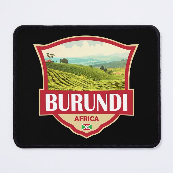 Item preview, Burundi Illustration Retro Badge designed and sold by KrisSidDesigns.
