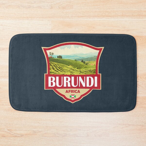 Item preview, Burundi Illustration Retro Badge designed and sold by KrisSidDesigns.
