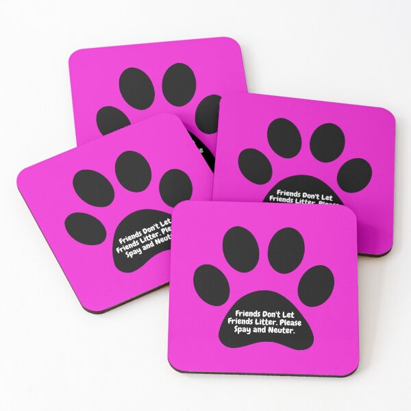 Item preview, Paw Print Friends Don't Let Friends Litter. Please Spay and Neuter.  designed and sold by RainnzStickerz.