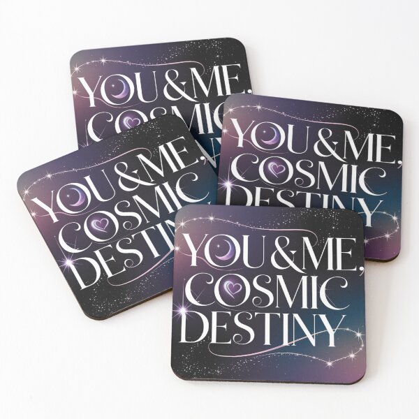 Item preview, You & Me, Cosmic Destiny - Romantic Celestial Typography designed and sold by IndianShopper.