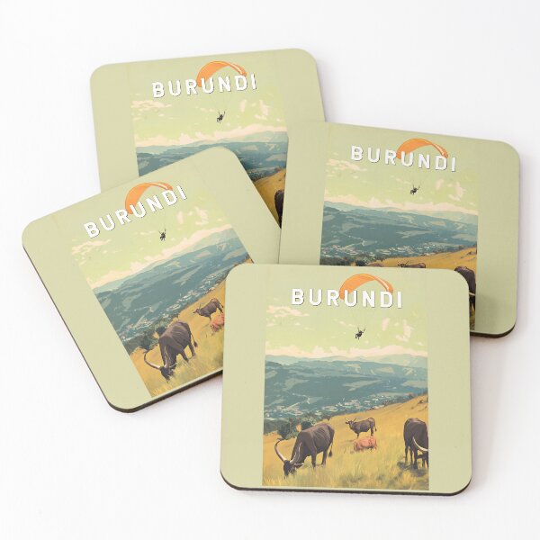 Item preview, Burundi Illustration Travel Art Vintage designed and sold by KrisSidDesigns.