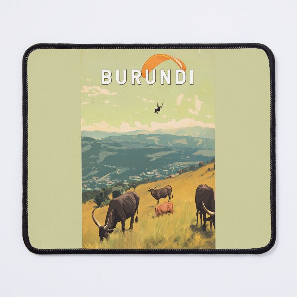 Item preview, Burundi Illustration Travel Art Vintage designed and sold by KrisSidDesigns.