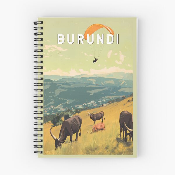 Item preview, Burundi Illustration Travel Art Vintage designed and sold by KrisSidDesigns.