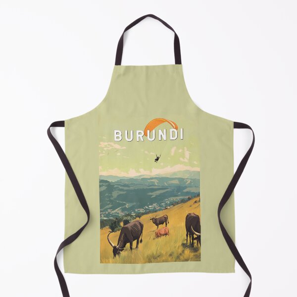 Item preview, Burundi Illustration Travel Art Vintage designed and sold by KrisSidDesigns.