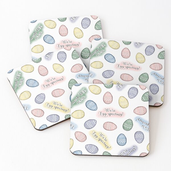 Item preview, We're Egg-specting - White designed and sold by HB Loves Crafts.