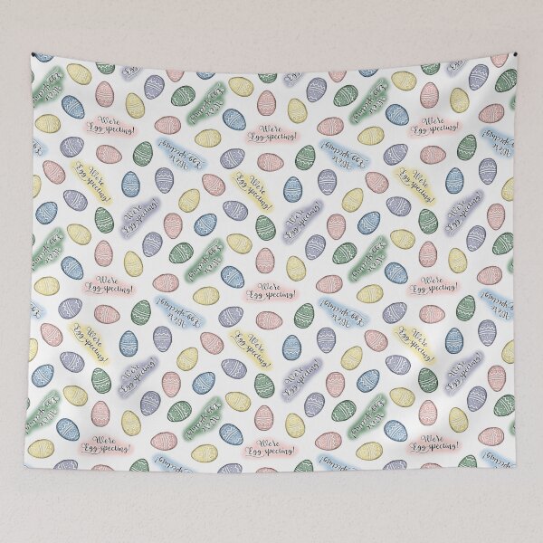 Item preview, We're Egg-specting - White designed and sold by HB Loves Crafts.