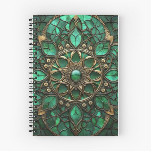 Item preview, Stained Glass Jade Inspired Mosaic Mandala Pattern designed and sold by GrinGalore.