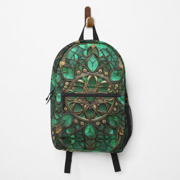 Item preview, Stained Glass Jade Inspired Mosaic Mandala Pattern designed and sold by GrinGalore.