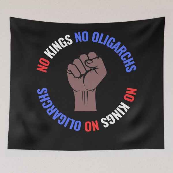 Item preview, no kings no oligarchs designed and sold by TEEJAMBOREE.