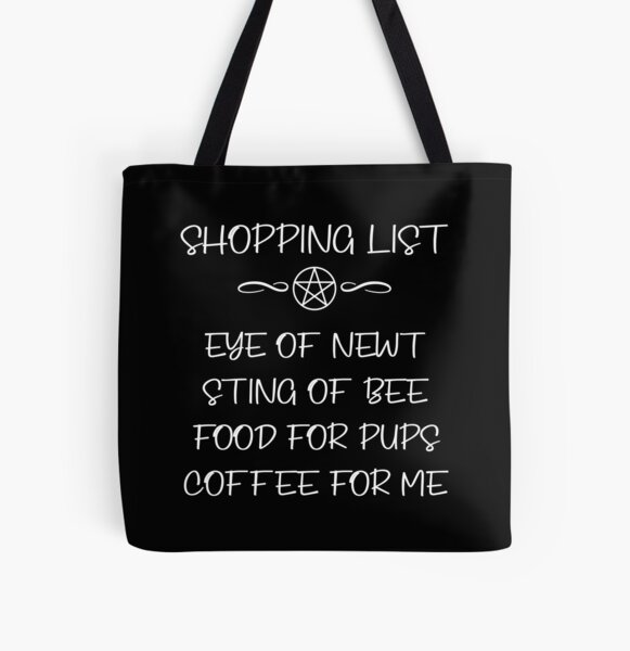 Item preview, Eye of Newt and Coffee Cheeky Witch® Pup Owners Shopping List designed and sold by cheekywitch.