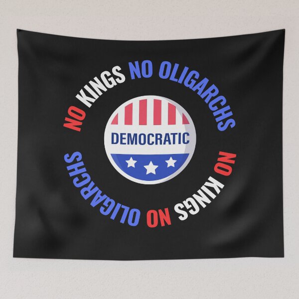 Item preview, no kings no oligarchs designed and sold by TEEJAMBOREE.