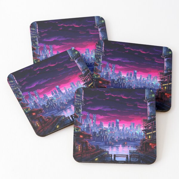 Item preview, Cyberpunk City Waterfront designed and sold by Takeda-art.