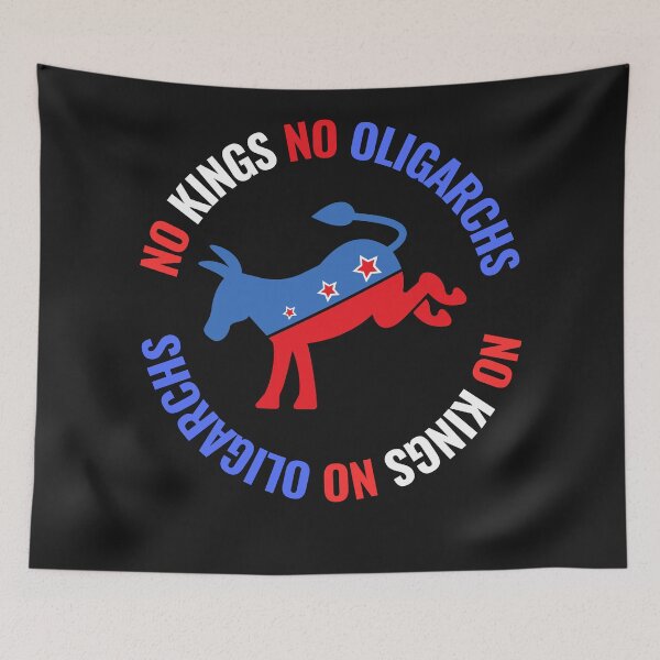 Item preview, no kings no oligarchs designed and sold by TEEJAMBOREE.