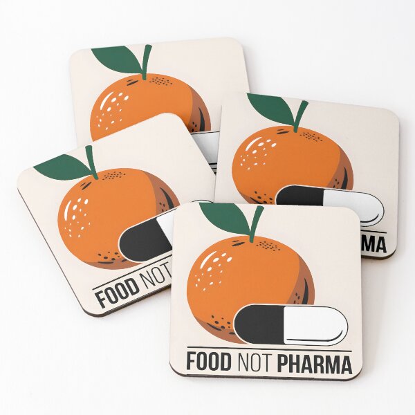 Item preview, Food Not Pharma – Heal with Nature!  designed and sold by Vivid Art Zone.